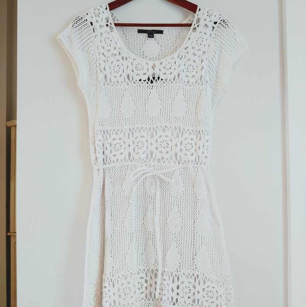 FEVER | WHITE CROCHET DRESS